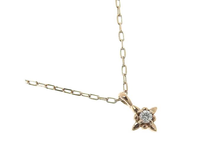 & Other Stories LuxUness Halskette mit Diamant-Stern-Anhänger, Metallhalskette in ausgezeichnetem Zustand Golden  ref.1132946