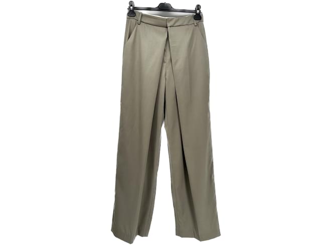Autre Marque Pantalon LOW CLASSIC T.International M Laine Vert  ref.1132991