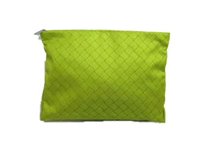 Bottega Veneta Nylon Clutch Bag Yellow Cloth  ref.1133014