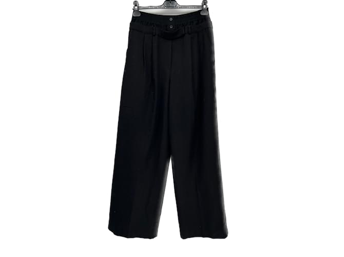 Autre Marque NON SIGNE / UNSIGNED  Trousers T.International M Polyester Black  ref.1133022