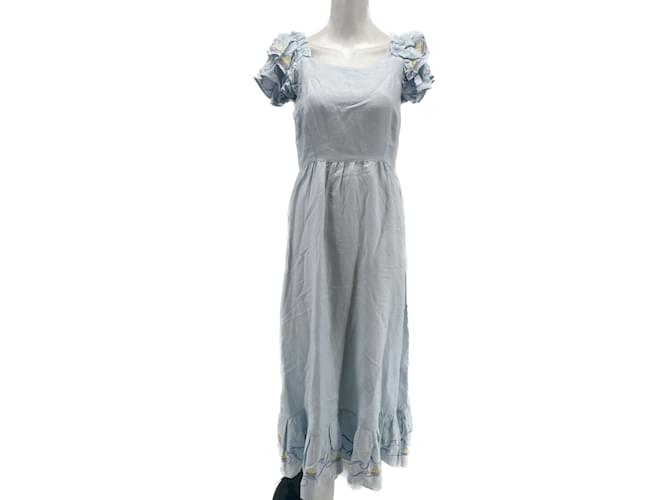 Autre Marque HELMSTEDT  Dresses T.International S Linen Blue  ref.1133025