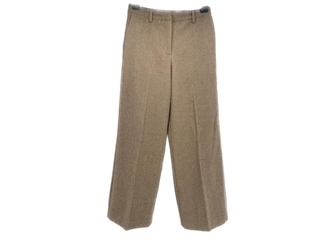 Selected Pantalones SELECCIONADOS T.fr 38 Lana Beige  ref.1133028