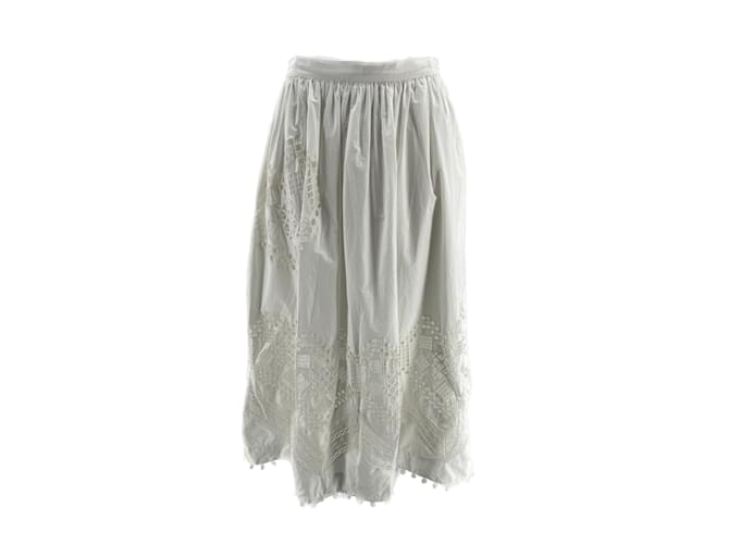 Autre Marque RHODE  Skirts T.International M Cotton White  ref.1133035