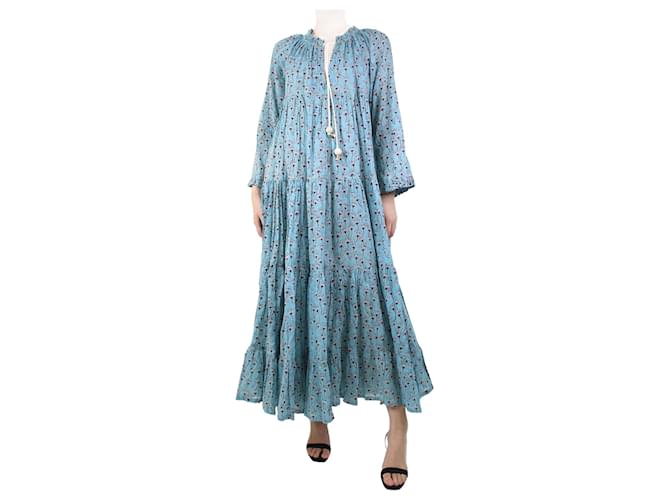 Yvonne S Vestido estampado floral azul claro - tamanho S  ref.1133080