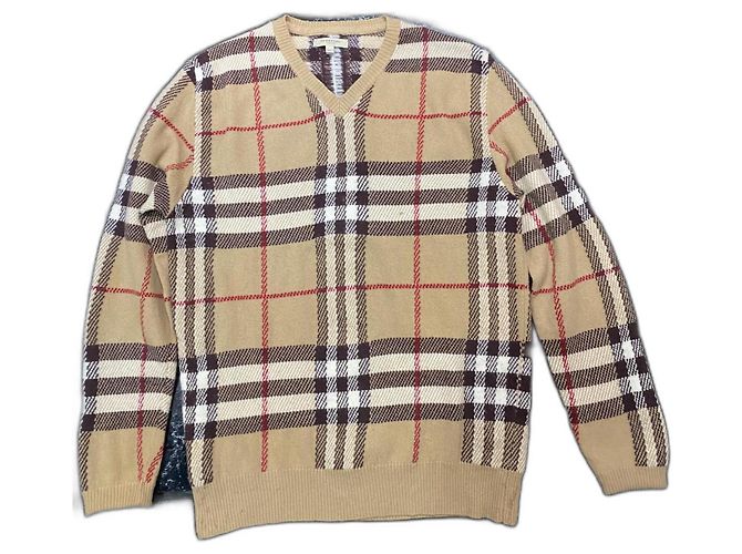 Burberry Wollpullover beige Wolle