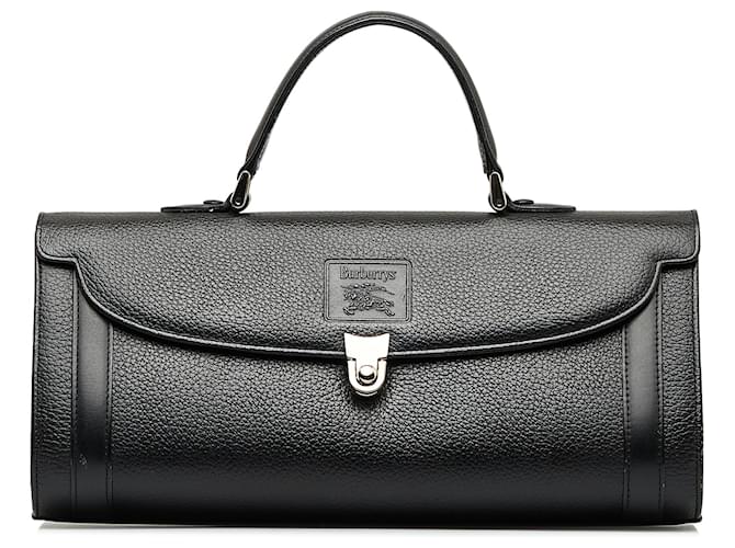 Burberry Black Leather Handbag Pony-style calfskin  ref.1133229