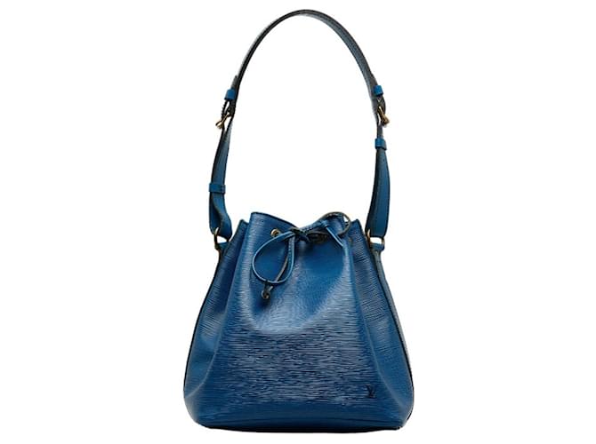 Louis Vuitton Petit Noé Azul Couro  ref.1133308