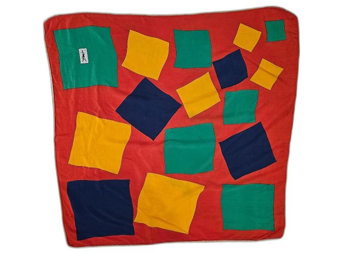 Yves Saint Laurent YSL silk scarf