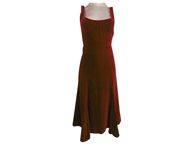 Emporio Armani Dresses Red Velvet  ref.1133599