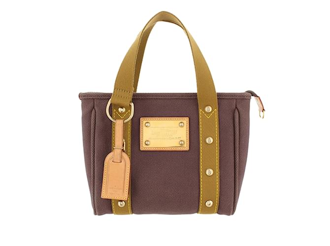 Brown Louis Vuitton Antigua Cabas PM Handbag Cloth  ref.1133658
