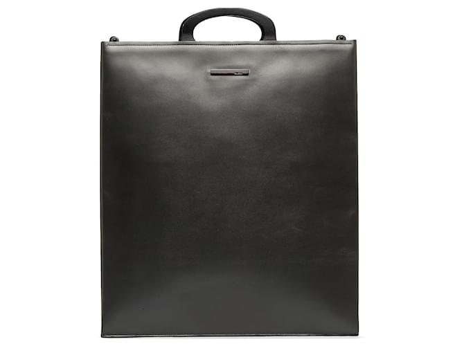 Black Gucci Leather Tote Bag  ref.1133683
