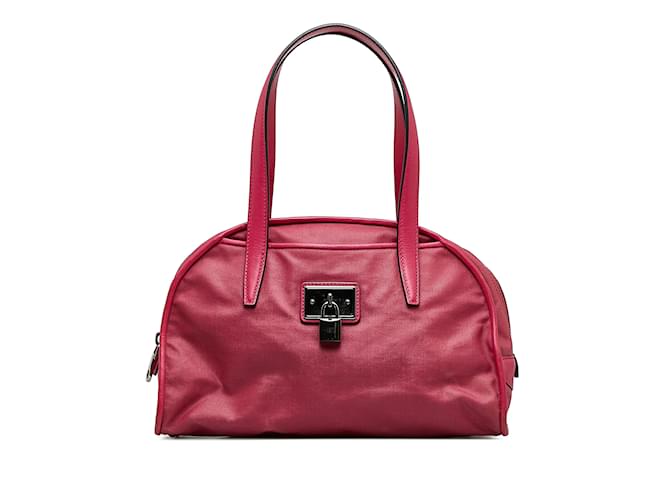 Pink Loewe Nylon Handbag Leather  ref.1133729
