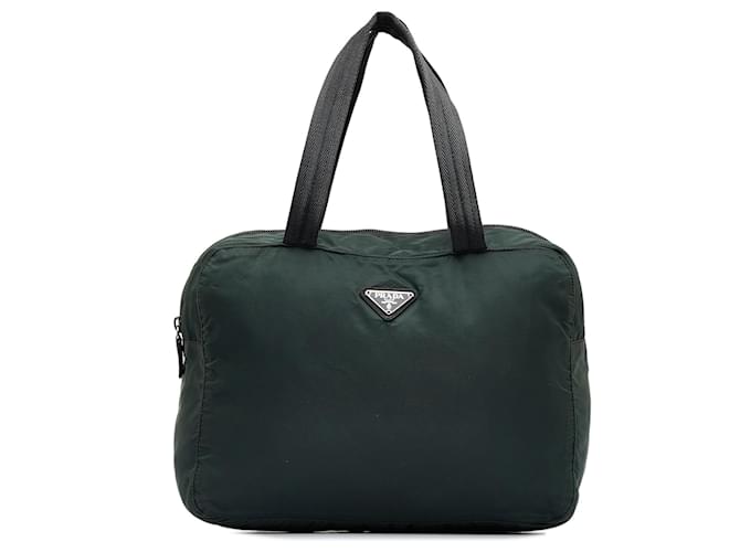Green Prada Tessuto Handbag Cloth  ref.1133825