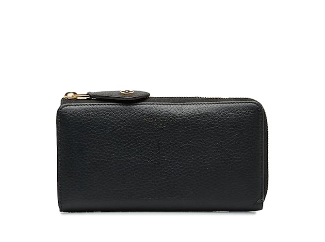 Black Louis Vuitton Taurillon Comete Wallet Leather  ref.1134062