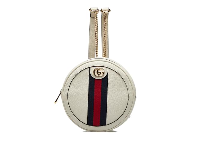 White Gucci Mini Ophidia Backpack Leather  ref.1134115