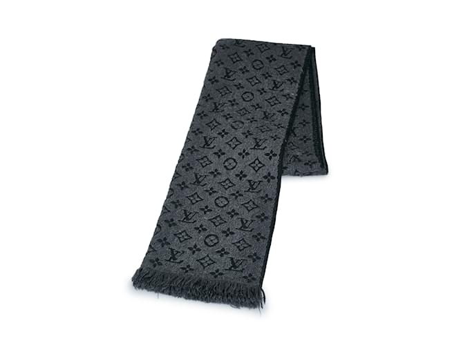 Sciarpe in lana grigia Louis Vuitton Logomania  ref.1134126