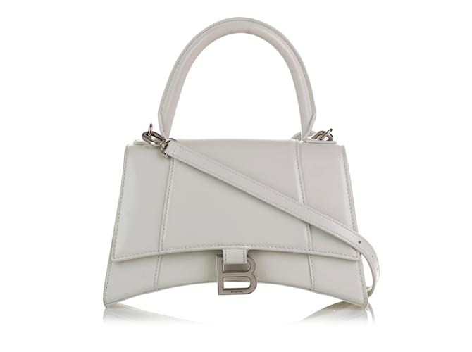 White Balenciaga Hourglass  S Leather  ref.1134175