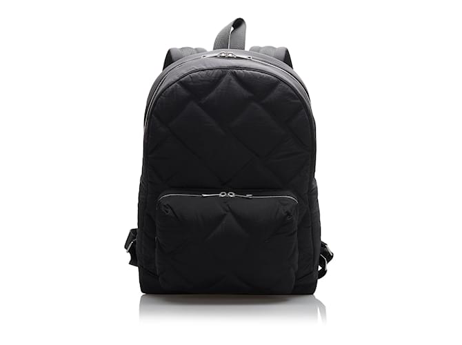 Black Bottega Veneta Maxi Front Pocket Backpack Cloth  ref.1134187