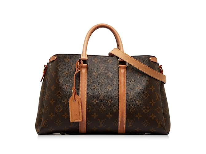 Brown Louis Vuitton Monogram Soufflot MM Satchel Leather ref.1134359 - Joli  Closet