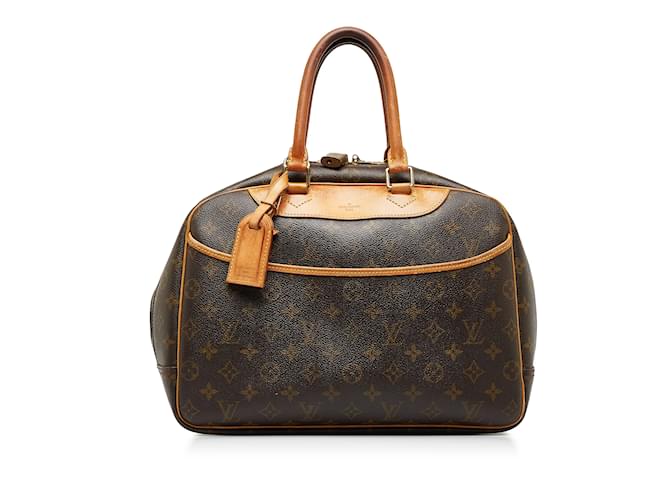 Brown Louis Vuitton Monogram Deauville Handbag Leather  ref.1134483