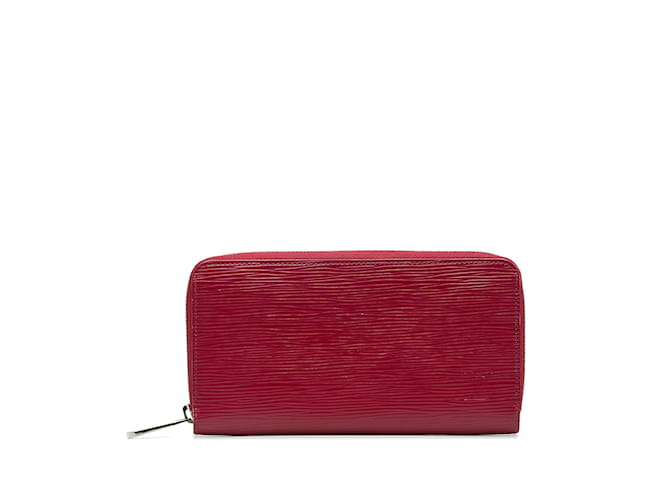 Red Louis Vuitton Epi Zippy Long Wallet Leather  ref.1134488