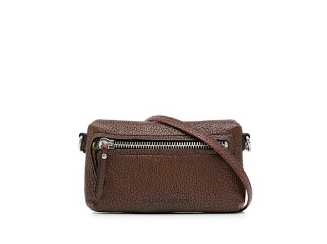 Brown Burberry Leather Crossbody Bag  ref.1134502