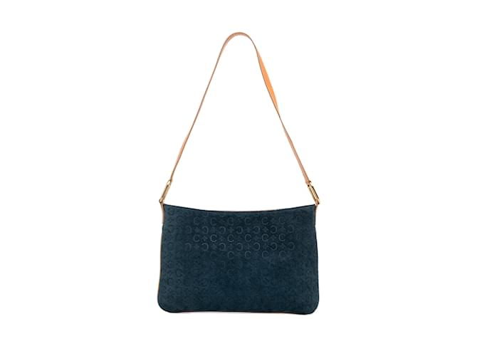 Céline Blue Celine C Macadam Shoulder Bag Leather  ref.1134580