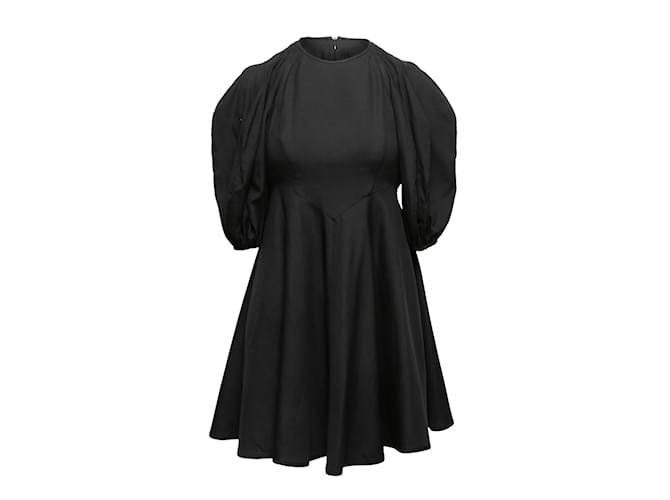 Black Zimmermann Silk Puff Sleeve Dress Size US 1  ref.1134581