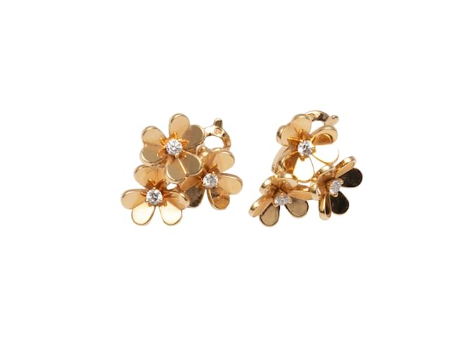 Autre Marque 18K Rose Gold & Diamond Frivole Flower Earrings Golden Pink gold  ref.1134584