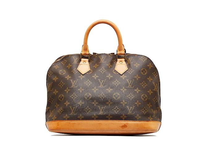 Brown Louis Vuitton Monogram Alma PM Handbag Leather  ref.1134627
