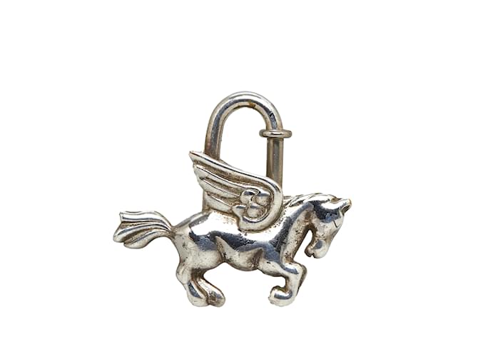 Hermès Silberner Hermes Pegasus Cadena Lock Charm Metall  ref.1134669