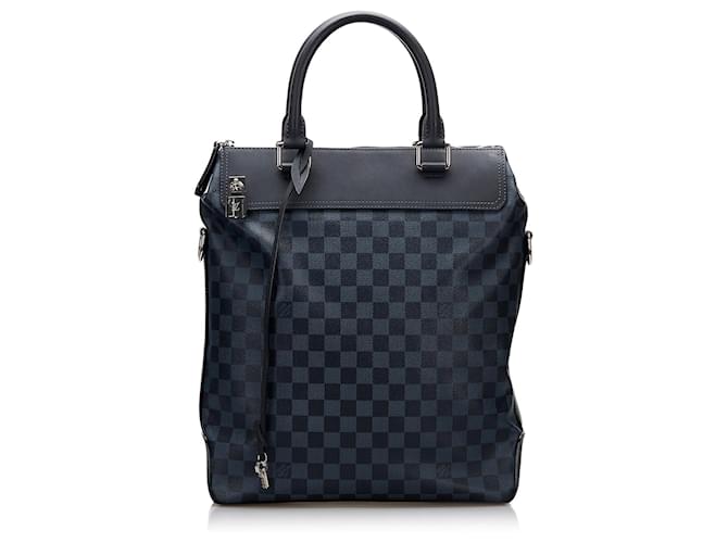 Bolso satchel Louis Vuitton Damier cobalto Greenwich azul Cuero  ref.1134808