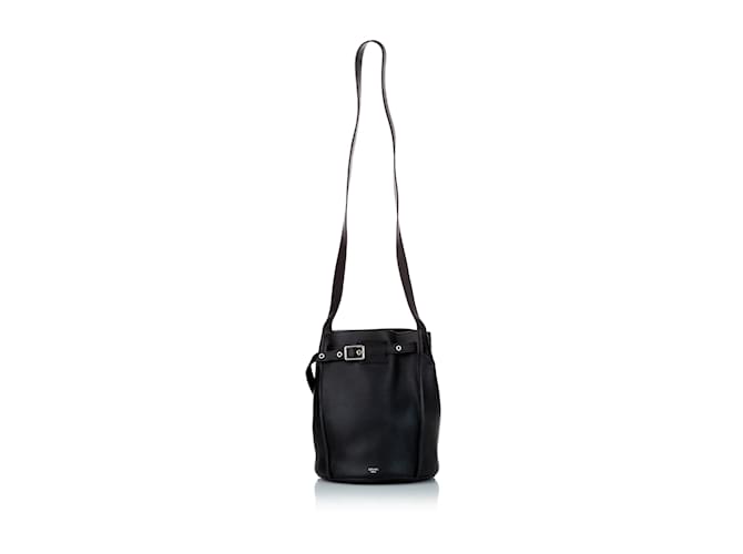 Céline Black Celine Big Leather Bucket Bag  ref.1134830