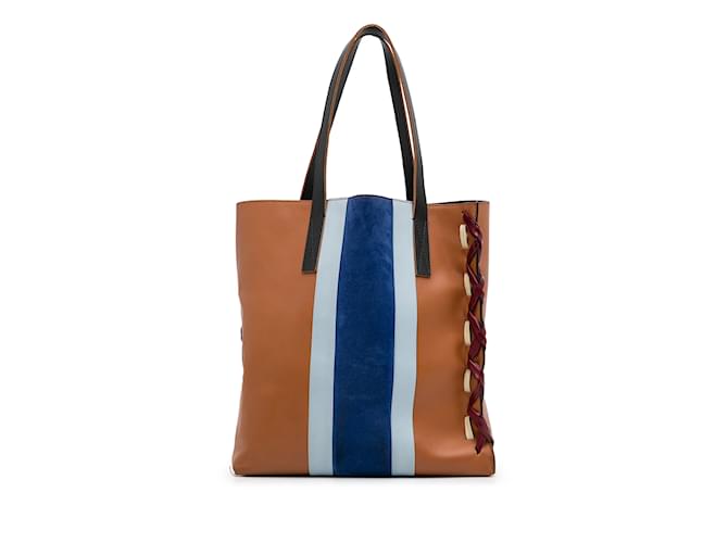 Brown Marni Museo Leather Tote  ref.1134898