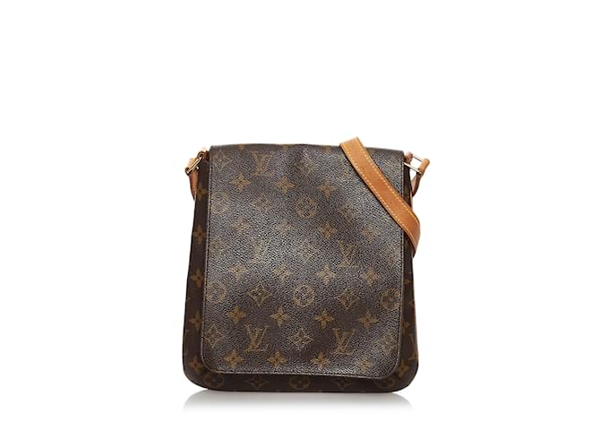 Brown Louis Vuitton Monogram PM Musette Salsa Short Strap Shoulder Bag Cloth  ref.1134973