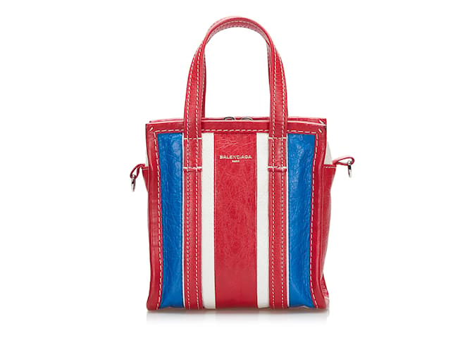 Red Balenciaga Bazar Shopper XXS Satchel Leather  ref.1135099