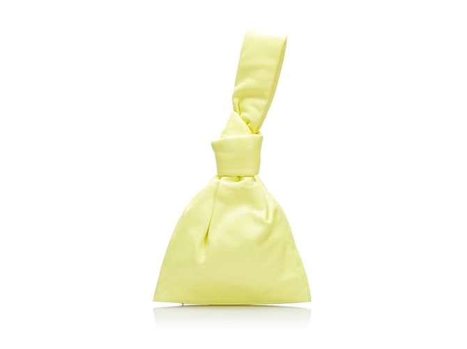 Yellow Bottega Veneta Mini Twist Clutch Bag Leather  ref.1135115