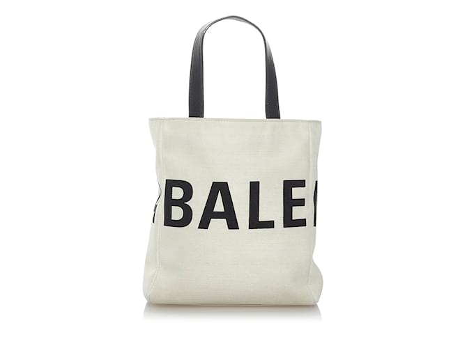Bolso satchel de lona blanco Balenciaga Everyday Lienzo  ref.1135230