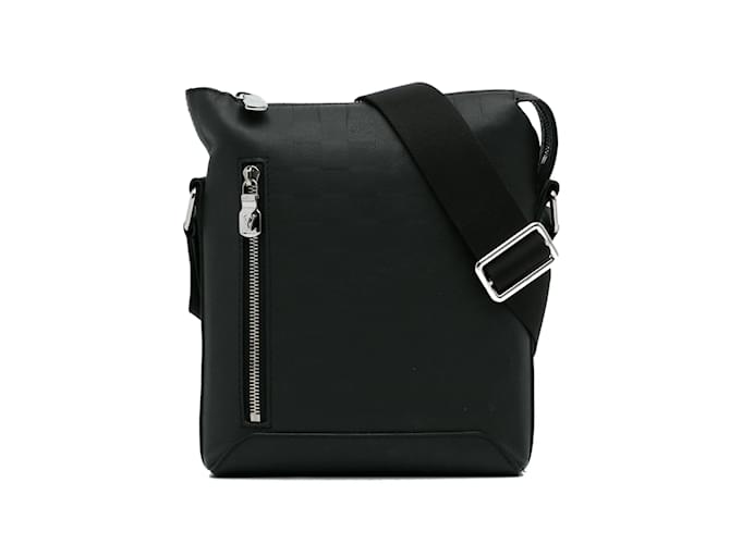 Black Louis Vuitton Damier Infini Discovery Messenger BB Crossbody Bag Leather  ref.1135299