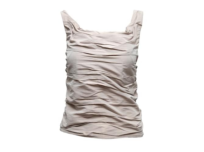 Chloé Grey Chloe Fall/Winter 2006 Sleeveless Ruched Top Size FR 34 Synthetic  ref.1135331