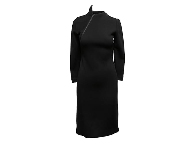 Autre Marque Vintage Black Geoffrey Beene Long Sleeve Dress Size US S Synthetic  ref.1135334