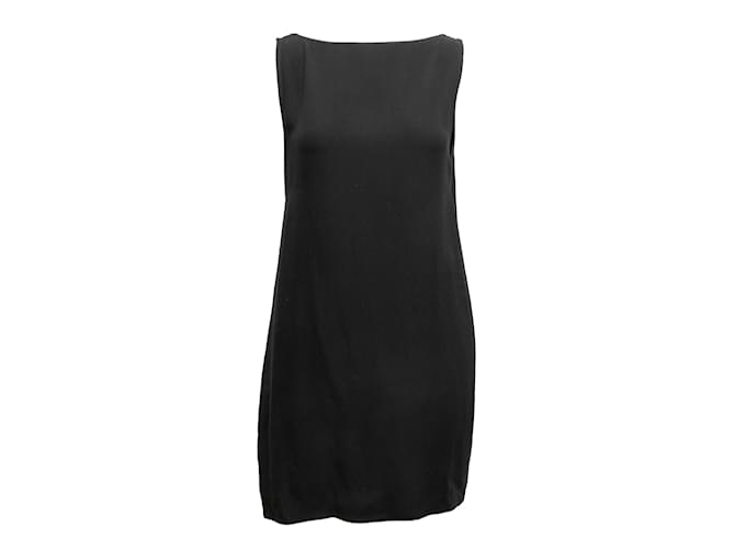 Autre Marque Vintage Black Zoran Sleeveless Silk Mini Dress Size US M  ref.1135336