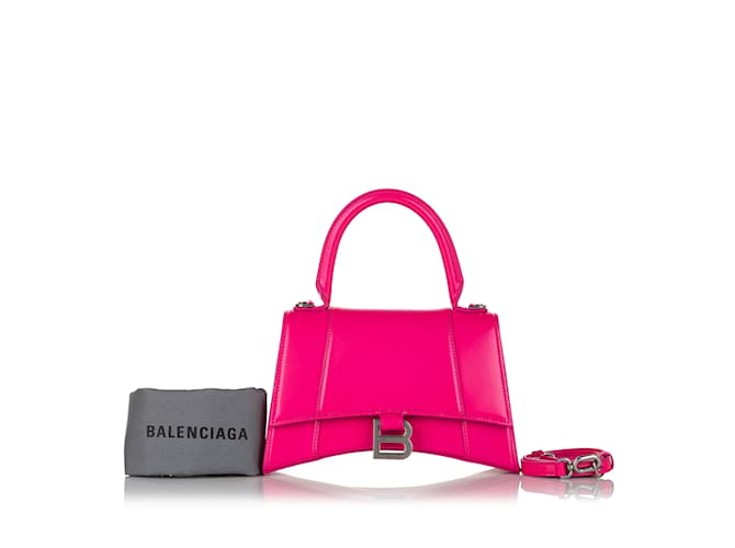 Rosafarbene Balenciaga Hourglass-Ledertasche Pink  ref.1135430