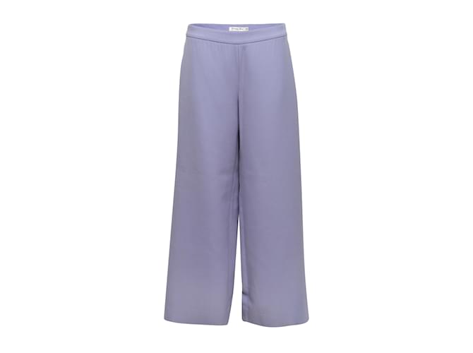 Lavender Christian Dior Virgin Wool Wide-Leg Pants Size EU 42  ref.1135639