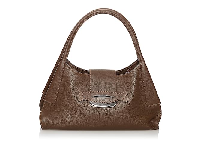 Tod's Brown Tods Leather Shoulder Bag  ref.1135648
