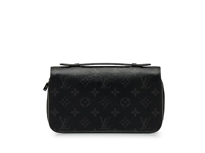 Black Louis Vuitton Monogram Eclipse Zippy XL Wallet Cloth  ref.1135714