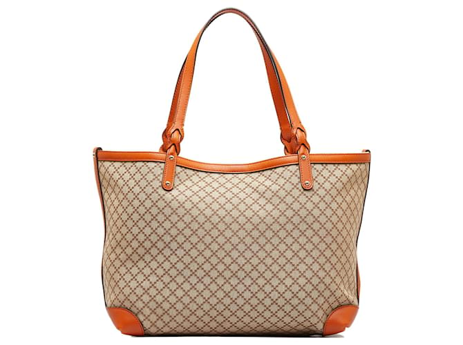 Orange Gucci Diamante Craft Tote Leather  ref.1135733