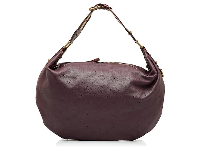 Purple Louis Vuitton Monogram Mahina Onatah GM Hobo Bag Leather  ref.1135775