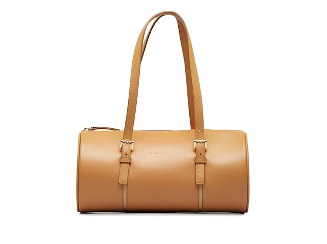 Brown Burberry Leather Handbag  ref.1135847