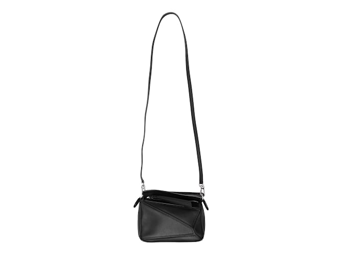 Black Loewe Mini Leather Puzzle Crossbody Bag  ref.1135943